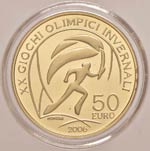 Repubblica italiana - 50 Euro 2006 Olimpiadi ... 
