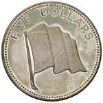 BAHAMAS 5 Dollari 1974 - AG (g 42,70)