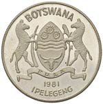 BOTSWANA 5 Pula 1981 - ... 