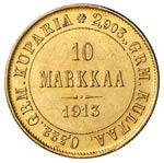 FINLANDIA Nicola II (1894-1917) 10 Markkaa ... 