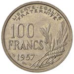 FRANCIA 100 Franchi 1957 - Gad. 897 NI