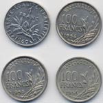 FRANCIA 100 Franchi 1954, 1954 B, 1955 B, ... 