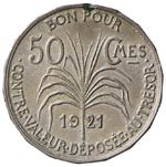 FRANCIA - GUADALUPE 50 Centesimi 1921 - NI ... 