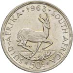 SUDAFRICA 50 Cents 1963 - AG (g 28,30) 