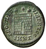 Costantino (306-337) Follis (Kyzicus) Testa ... 