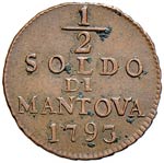 MANTOVA Francesco II (1792-1800) Mezzo soldo ... 