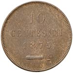 SAN MARINO 10 Centesimi 1875 - Pag. 370 CU