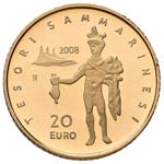 SAN MARINO 20 Euro 2008 - AU (g 6,44) Senza ... 