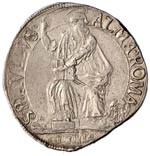 Paolo V (1605-1621) Testone 1611 (?) A. VII ... 