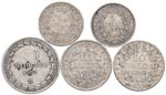 Pio IX (1846-1878) Lotto di cinque monete: ... 