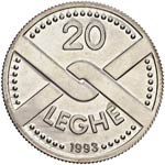 REPUBBLICA ITALIANA (1946-) 20 Leghe moneta ... 