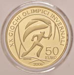 Repubblica italiana - 50 Euro 2006 Olimpiadi ... 