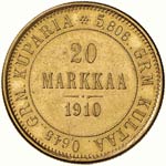 FINLANDIA Nicola II (1894-1917) 20 Markka ... 