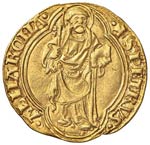 Nicolò V (1447-1455) Ducato - Munt. 5 AU (g ... 