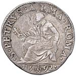 Clemente VIII (1592-1605) Testone 1592 A. I ... 