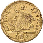 Pio VI (1774-1799) Doppia 1787 - Munt. 4a AU ... 