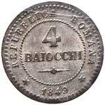 Repubblica romana (1848-1849) 4 Baiocchi ... 