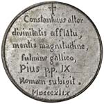Pio IX (1846-1878) Medaglia satirica per la ... 