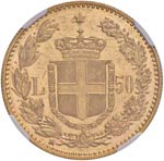 Umberto I (1878-1900) 50 Lire 1891 - Nomisma ... 