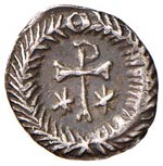 Giustino II (565-578) Mezza siliqua ... 