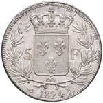 FRANCIA Luigi XVIII (1815-1824) 5 Franchi ... 