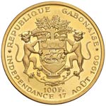 GABON 10, 25, 50, 100 Franchi 1960 - Fr. 1-4 ... 