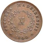 MADEIRA 10 Reis 1842 - KM 2 CU (g 12,63) R ... 