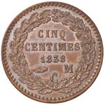 MONACO Onorato V (1819-1841) 5 Centimes 1838 ... 
