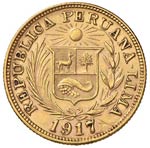PERU Repubblica (1822-) Libra 1917 - Fr. 73 ... 