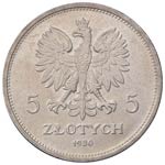 POLONIA 5 Zloty 1930 - AG (g 18,06) RR