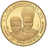SWAZILAND 25 Emalangeni 1974 - Fr. 2 AU (g ... 