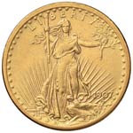 USA 20 Dollari 1907 - Fr. 177 AU (g 33,36)