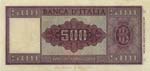 BANCA D’ITALIA - 500 Lire 23/03/1961 W226 ... 