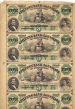 Citizens’ Bank Louisiana - 5 Dollari - ... 
