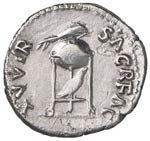 Vitellio (69 d.C.) Denario - Testa laureata ... 