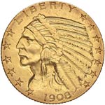USA 5 Dollari 1908 - Fr. ... 