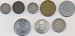 Lotto di 8 monete come da foto: Saarland, ... 
