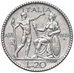 Vittorio Emanuele III (1900-1946) 20 Lire ... 