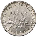 FRANCIA Franco 1913 - Gad. 467 AG