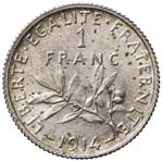 FRANCIA Franco 1914 - Gad. 467 AG