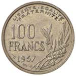 FRANCIA 100 Franchi 1957 - Gad. 897 NI