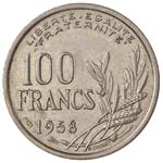 FRANCIA 100 Franchi 1958 - Gad. 897 NI