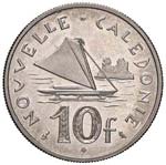 FRANCIA Nuova Caledonia - 10 Franchi 1967 - ... 