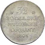 GERMANIA Amburgo 32 Shillings 1808 - AKS 12 ... 