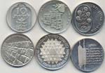ISRAELE Lotto di 6 monete di Israele (25 ... 