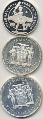 JAMAICA Lotto di 3 monete della Jamaica. ... 