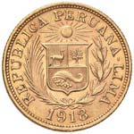 PERU Libra 1918 - Fr. 73 AU (g 7,98) ... 