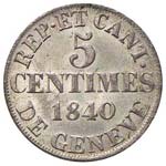SVIZZERA Ginevra - 5 Centimes 1840 - HMZ2 ... 