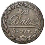 SVIZZERA Vaud - ½ Batzen 1804 - HMZ2 ... 