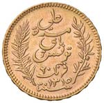 TUNISIA 20 Franchi 1897 - Fr. 12 AU (g 6,44)